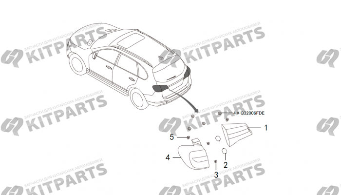 Задние комбинированные приборы Haval H8